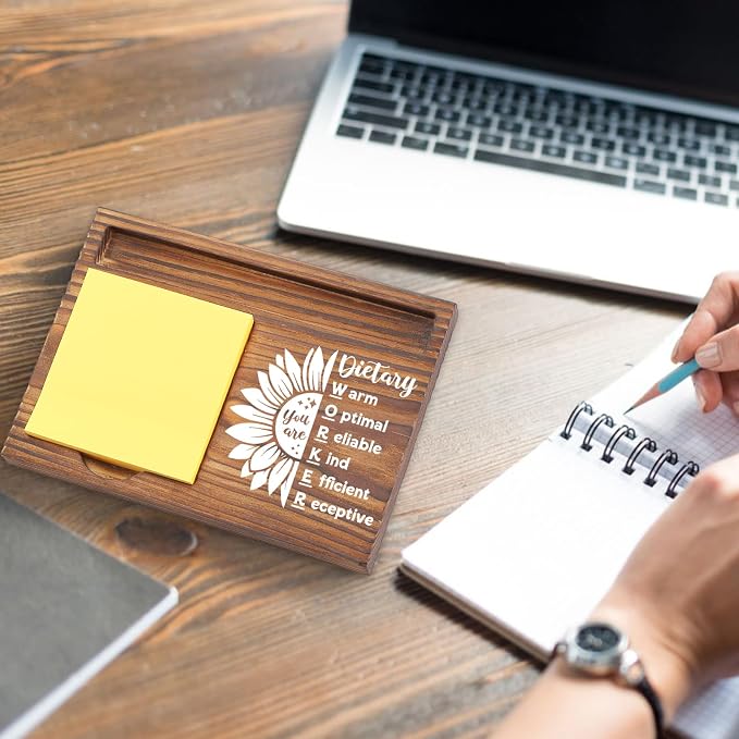 Dietary Worker Sticky Note Holder, Thank You Appreciation Gifts for Dietary Workers, Dietary Profession Employee Recognition Desk Organizer TZP109