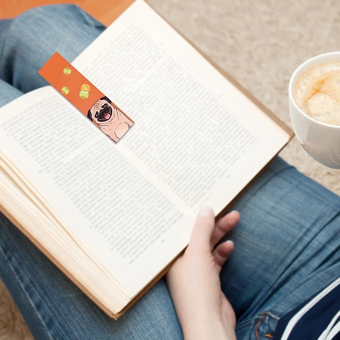 30 Pcs Dog Bookmarks for Kids Pet Theme Funny Bookmark Cute Dog Bookmark for School Office Students Teens Book Reading Lovers Classroom Favors
