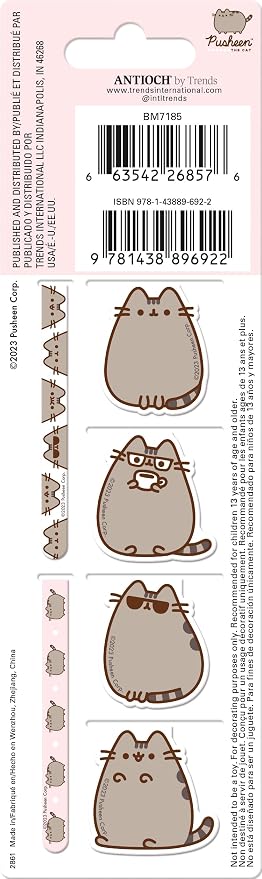 Pusheen The Cat Magnetic Page Clips (6-Pack) Stationery