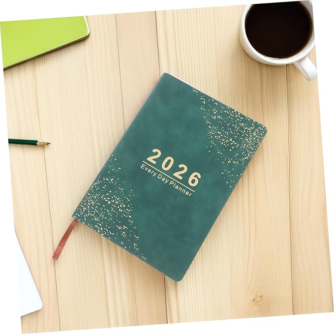 Daily Planner Hardcover Personal Organizer with Thick Paper Weekly and Monthly Calendar Journal From January to December Appointment Book for Office School and Home Use
