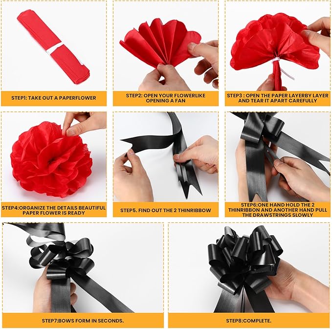 Hahafelt 77 Pcs Large Bulletin Board Decor 34.7 x 53.2 Inches Black Women Portrait Decor 6 Inch Paper Flowers 4.7 Inch Pull Bows for Classroom African American Celebration(Black History Month Green)