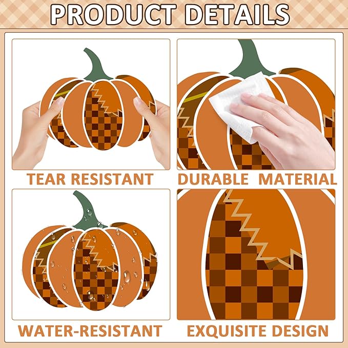 Thanksgiving Pumpkin Bulletin Board Decorations Fall Classroom Decors Leaves Pumpkin Rainbow Paper Thankful Cutouts for Class School Autumn Harvest Chalkboard Wall Decor Supplies