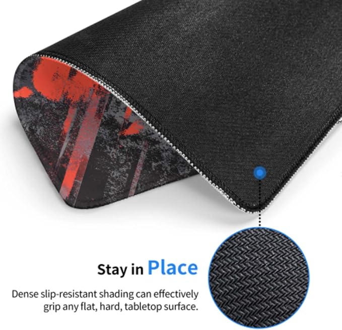 Voltique Mouse Pad Small Desk Mat, Bear Paw Computer Mousepad with Stitched Edges Non-Slip, Keyboard Mouse Pad for Desktop Office Desk Accessories