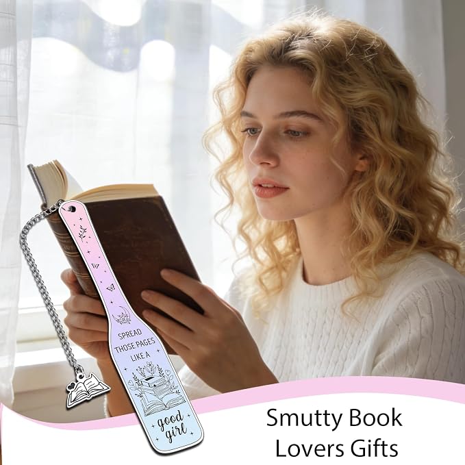 Funny Bookmarks for Women, Smut Bookmark for Reading Women, Dark Romance Bookmarks for Girls Bookworms Nerd Book Lovers, Spicy Book Marks for Friends Adults Female, Dorm Room Essentials for Girls