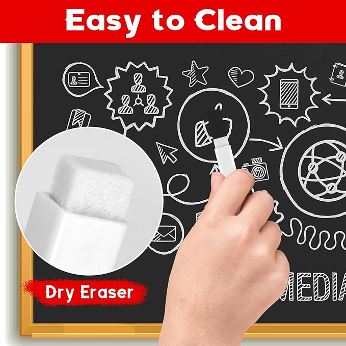 18 Pcs White Magnetic Dry Erase Markers, 4.5 Inch White Magnetic Whiteboard Pens with Eraser Cap, Fine Tip Whiteboard Markers Bulk for School, Office, Home Supplies