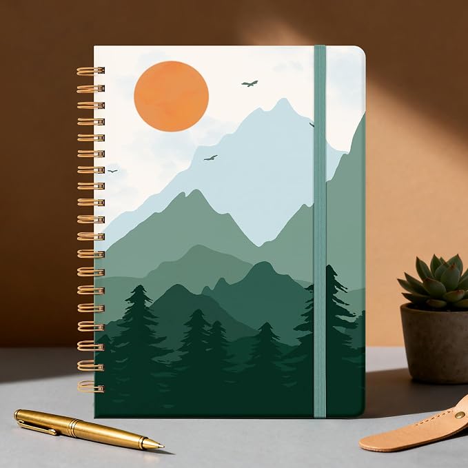 Planner 2026-2027 Monthly and Weekly Academic Planner July 2026 - June 2027, Hardcover Calendar 2026-2027 Agenda Daily Planner for Student Teacher School Office Supplies, 7.4" x 10.2", Green Mount
