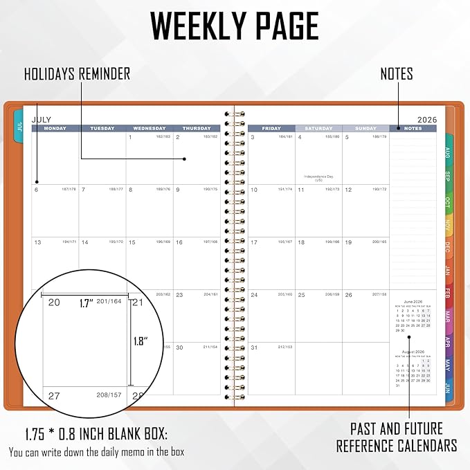 2026-2027 Weekly Appointment Book/Planner - JULY 2026 - JUNE 2027, 53 Weeks Daily Hourly Planner/Appointment Book 2026-2027 Organizer, 9" x 11"