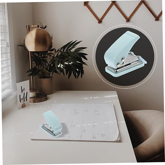 Punch Stapler Compact Desktop Stitcher for Home School and Office Use Convenient and Portable Design with Tail Hanging Ring for Adults