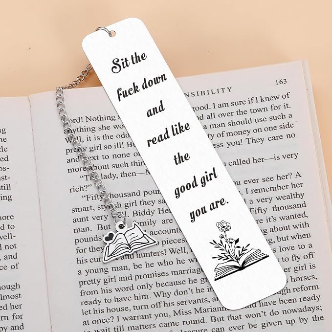 Smutty Bookmarks, Smut Book Merch Smutty Book Lovers Gifts for Women Female Friend Book Lover Bookish Gifts Christmas Stocking Stuffers Book Accessories for Bookworm Nerd Book Club Birthday Gifts