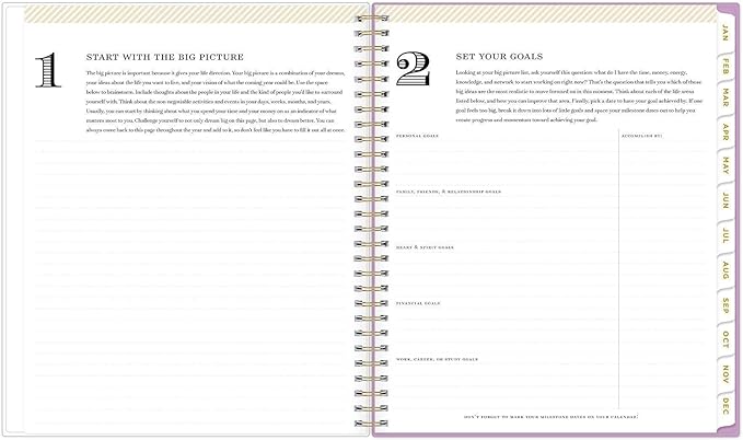 Blue Sky Day Designer 2027 Monthly Planner Calendar, January 2027 - December 2027, 8" x 10", Clear Pocket Cover, Durable Twin Wire Binding, Storage Pocket, Stickers, Kerridge Lilac