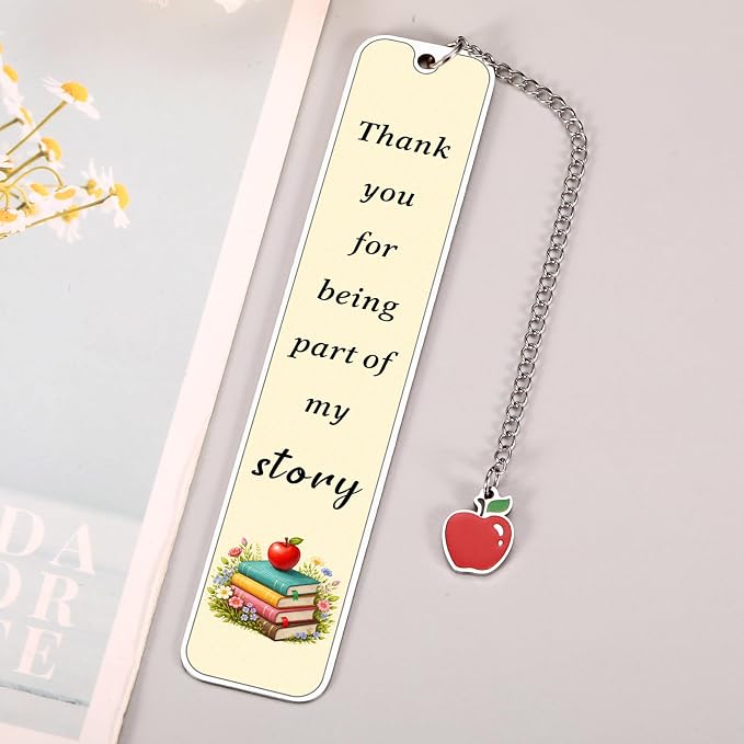 Teacher Appreciation Gifts Thank You Teacher Gift Bookmark for Women Men Kindergarten Teachers End of Year Gift Bulk Summer Gifts for Teachers Appreciation Week Graduation Retirement Gift for Her