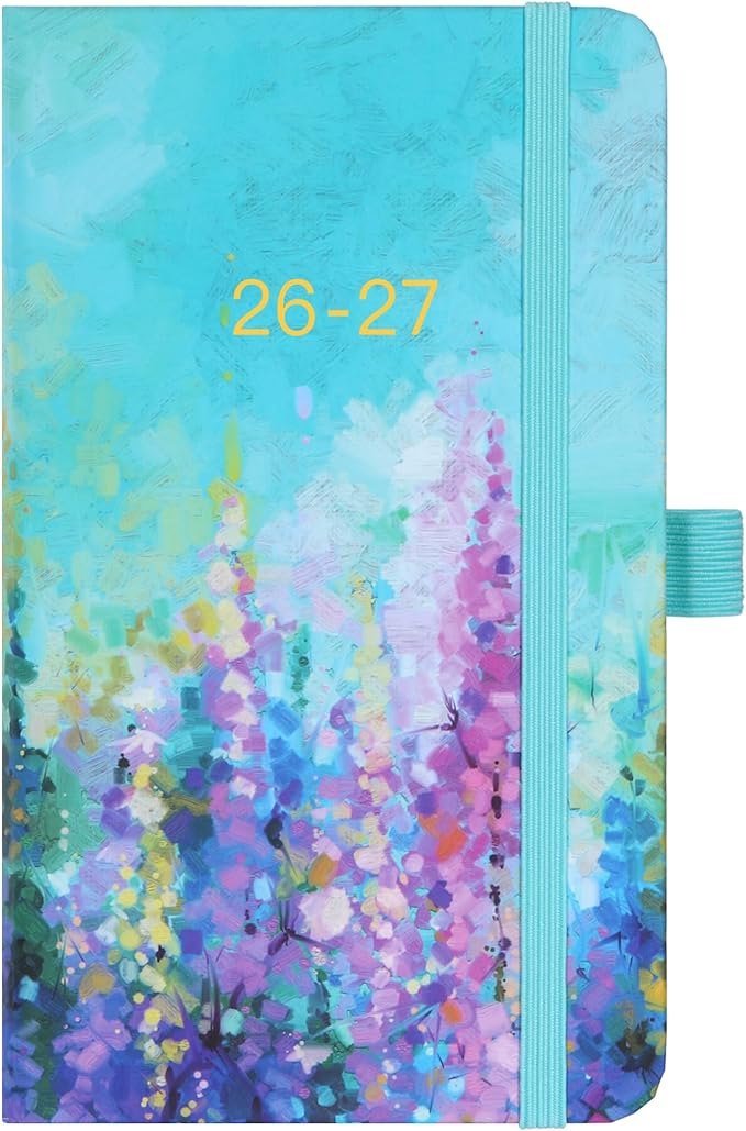 Pocket Planner 2026-2027 - Pocket Calendar 2026-2027, Jul.2026 - Jun.2027, 26-27 Pockets Planner Weekly and Monthly, 3.93''×6.29''- Oil Painting