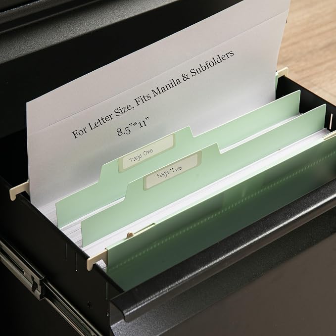 30 piece Large Capacity Hanging Folder, Letter Size, 4-inch Expansion Bag, with 1/5 Adjustable Label, polyethylene Hanging Clip 9.5x11 inch, Suitable for Office, Home, School