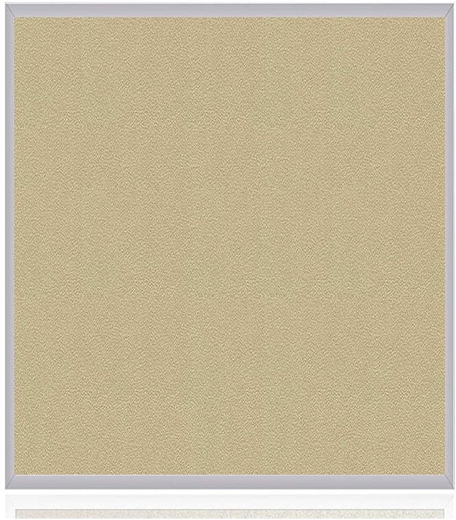 Ghent Ivory Vinyl Bulletin Board, 4.5" x 4.5", Aluminum Frame, Made in the USA