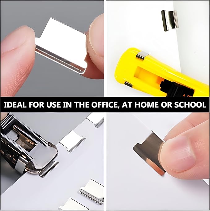 Mini Stapler with 100 Refill Clips and Dispenser - Office Supplies
