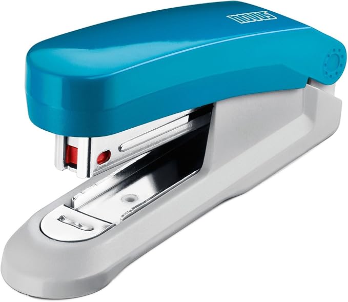 Novus 020-1876 Twin Set Stapler with Punch E 15/E 210 – Desk Set Petrol