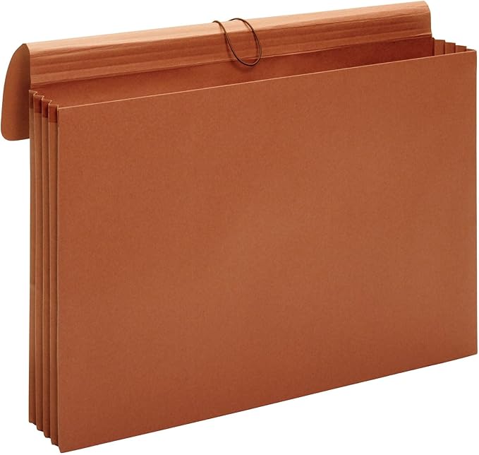 Globe-Weis/Pendaflex Tabloid Wallet File, 12 x 18 Inches, 3.5-Inch Expansion, Elastic Closure, Brown (B1060E)