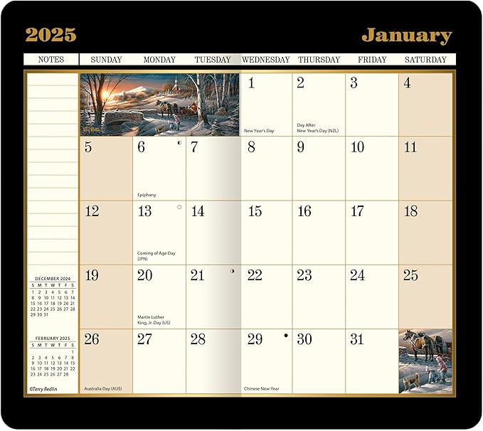 Lang, Terry Redlin 2025 2 Year Pocket Planner