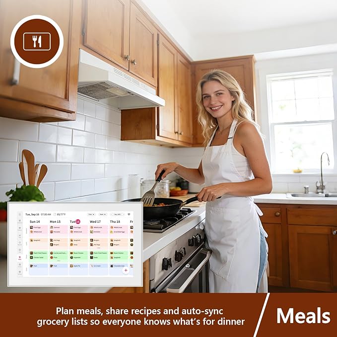 Whale Framely 15.6 Inch Digital Wall Calendar Touchscreen, Smart Family Schedule & Chore Chart, IPS FHD Wall Planner with Auto-Rotate, Wall Organizer, Gift for Women/Mom