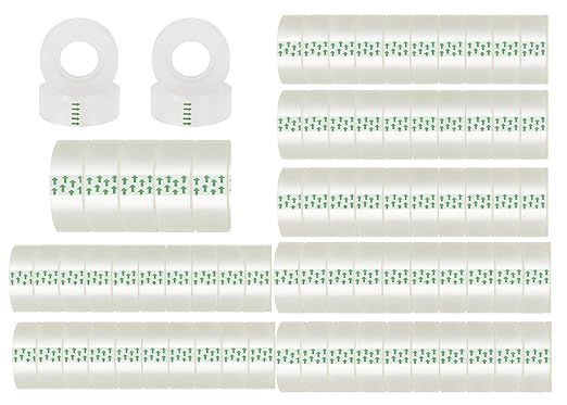 YGM Clear Packing Tape Refills The Office Supplies Fashion Classroom Must Haves School Supplies Packing Tape Dispenser Desk Accessories & workspace Organizers Shipping Tape School Trans Tape (75)