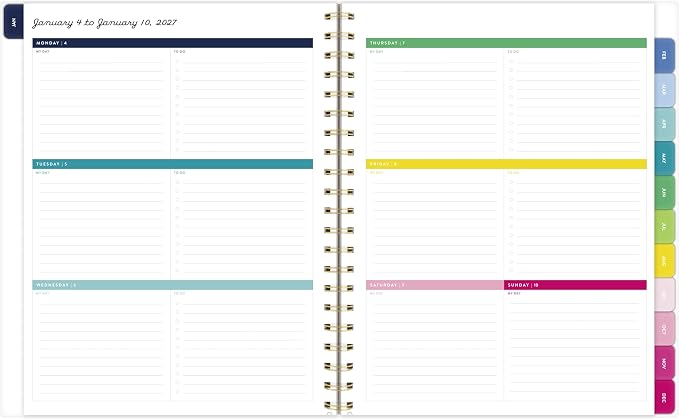 AT-A-GLANCE 2027 Planner, Simplified by Emily Ley, Weekly & Monthly, 8.5" x 11", Berry Floral (EL59-905-27)