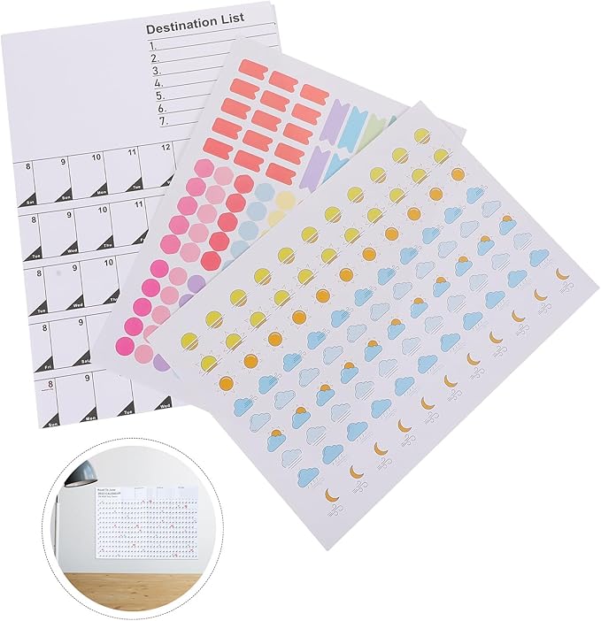 NUOBESTY 2022 Wall Calendar and Desktop Planner English Edition with Hanging Hook, Practical Monthly Organizer for Home and Office Use, Family Holiday Schedule Notepad Random Color