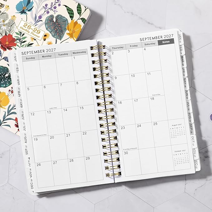 2026-2029 Pocket Calendar/Planner for Purse- July 2026 - June 2029 (36-Month Calendar), 3.8" x 6.4", 3 Year Monthly Planner with Monthly Tabs, Inner Pocket