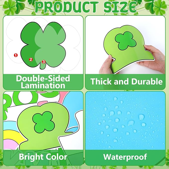 St. Patrick's Day Bulletin Board Decorations Set This Room is Full of Lucky Cereal Classroom Cutouts Saint Patrick Irish Clover Unicorn Paper Cutout for Chalkboard Door St. Patrick's Party Wall Decor