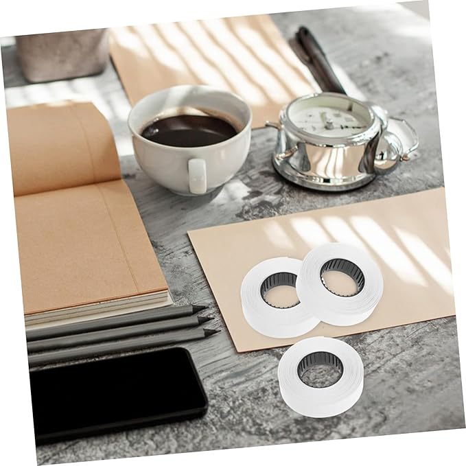 VILLCASE 10rolls Compatible Price Label Price Tags for Pricemarker Labeler Easy to Use Labeler Accessories
