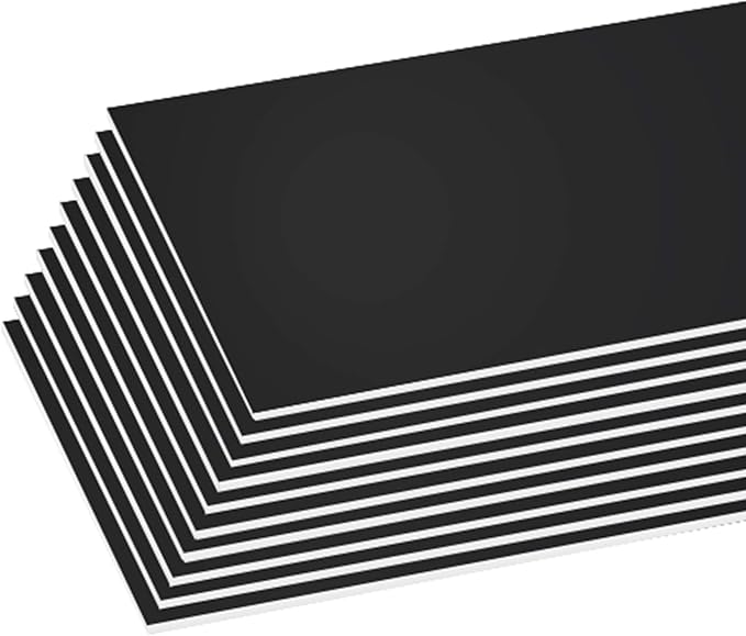 BAZIC Products Foam Board 20" X 30" Black, Colored Foam Boards 3/16 Inch Thickness, Presentation Signboards School Craft Project Framing Display, 25-Pack