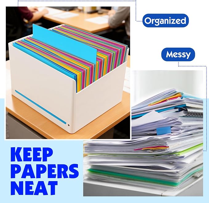 Two Pocket Folders, 110 Pack Paper Folders with Pockets, Assorted 10 Colors, Letter Size Paper Folder, Thick Textured Paper File Folders Bulk for School, Office, Business, Home