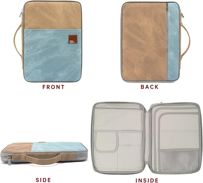Lanola A4 Document Bags Portfolio Waterproof Business File Holder Travel Gear Organizer Electronics Accessories Bag