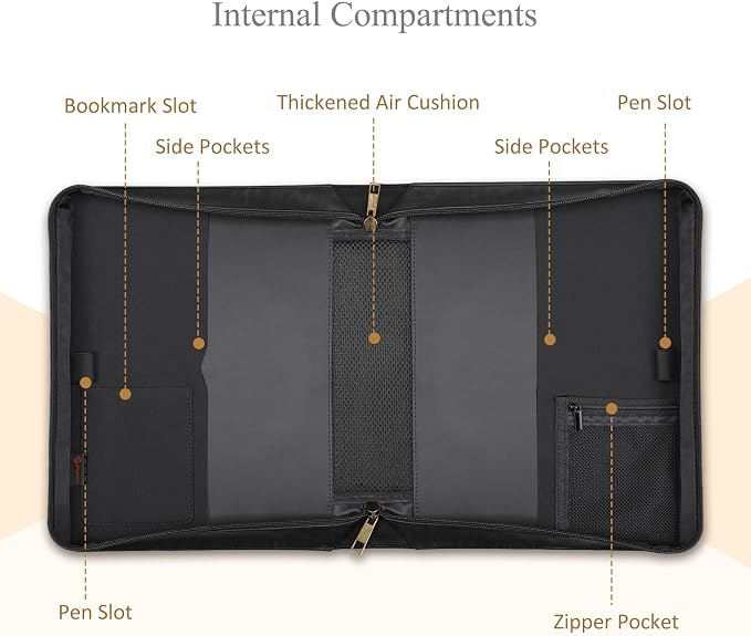FINPAC Large Classic Bible Cover Vegan Leather Carrying Book Case Church Bag Bible Protective with Handle, Gift for Men, Women, Father, Mother, Friends, Black w/Hot Stamping