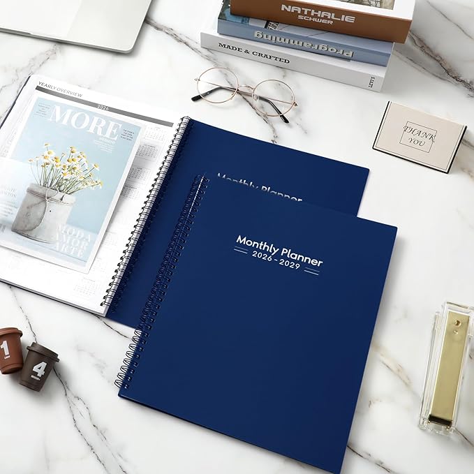 2026-2029 Monthly Planner - 3 Year Monthly Planner 2026-2029, Jul 2026 - Jun 2029, 9" x 11", 3 Year Calendar 2027-2028-2029 Monthly Planner with Tabs - Navy Blue