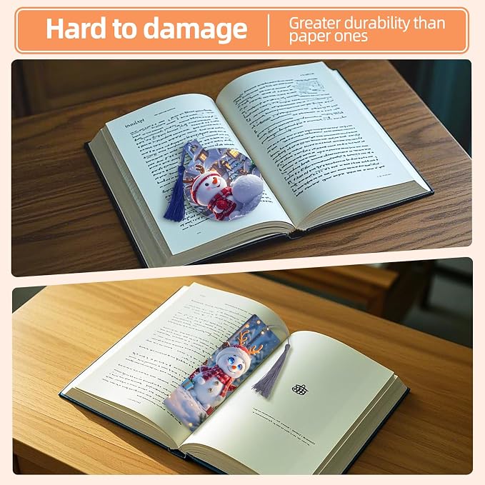 Sublimation Bookmarks Blank Aluminum 50 PCS 2X7 Inch Metal 1MM Thick Larger Bookmark for Double-Side Heat Transfer Rectangle