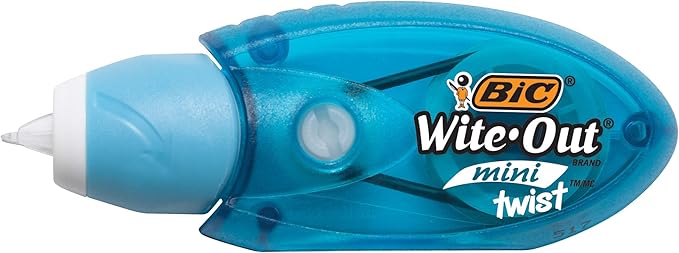BIC Wite-Out Brand EZ Correct Correction Tape, White, 2-Count