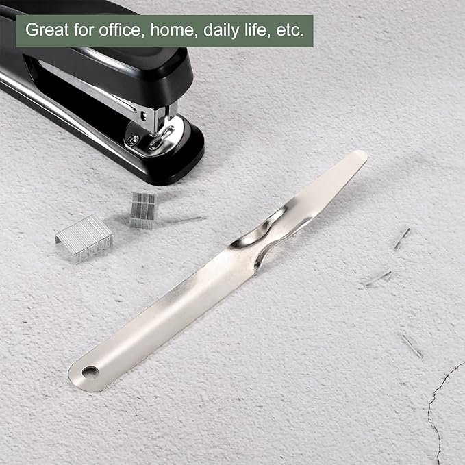 YOKIVE 2 Pcs Staple Remover, Flat Staplers Puller | Staples Removal Great for Office Home Desktop (Silver)