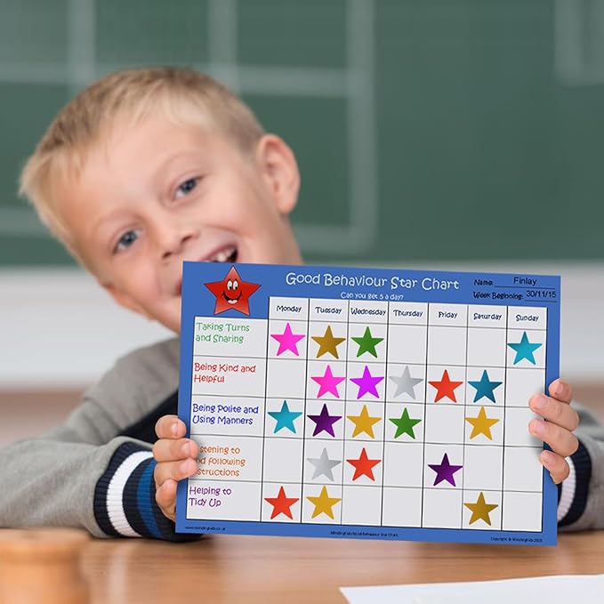 Star Stickers, 5040 PCS 0.6" Foil Star Metallic Stickers, Star Stickers for Kids Reward, Foil Star Stickers for Behavior Chart, Student Planner, School Classroom Teacher Supplies, DIY