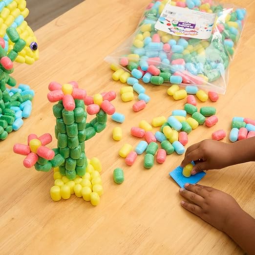 Colorations 3D Building Puffs - 402 Pieces