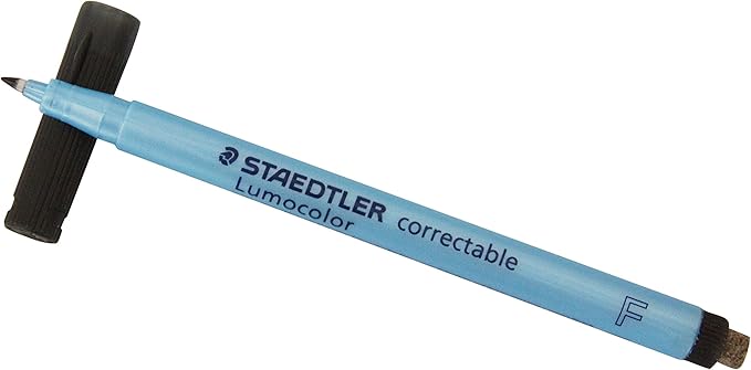 Lumocolor Correctable Pen Fine Point Black Set of Four