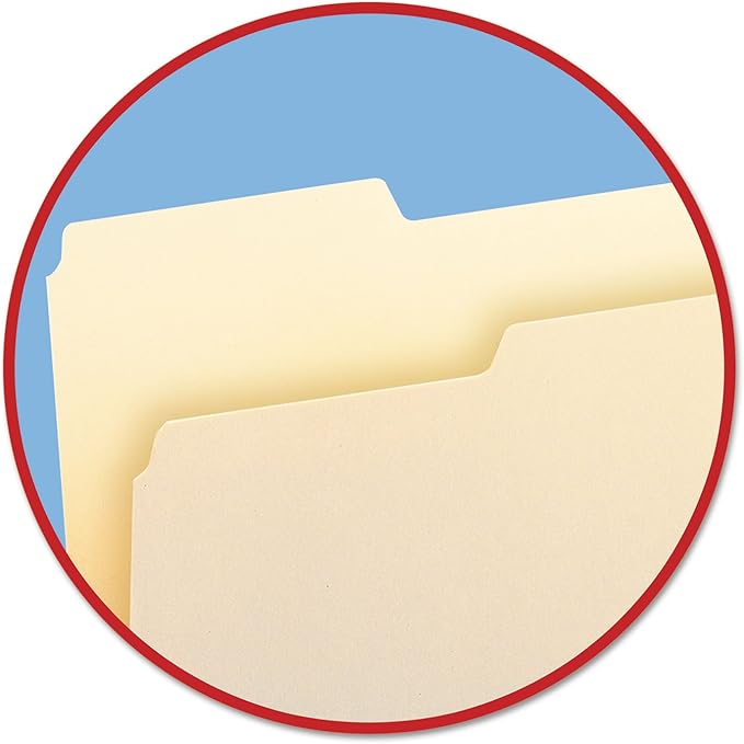 Smead File Folder, 1/3-Cut Tab, Left Position, Letter Size, Manila, 100 per Box (10331)
