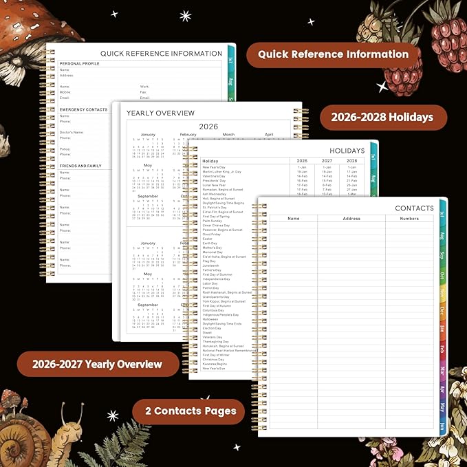 Planner 2026-2027 - Academic Planner from July 2026 - June 2027, 8" x 10" 2026-2027 Academic Planner Weekly & Monthly with Monthly Tabs, Perfect Organizer