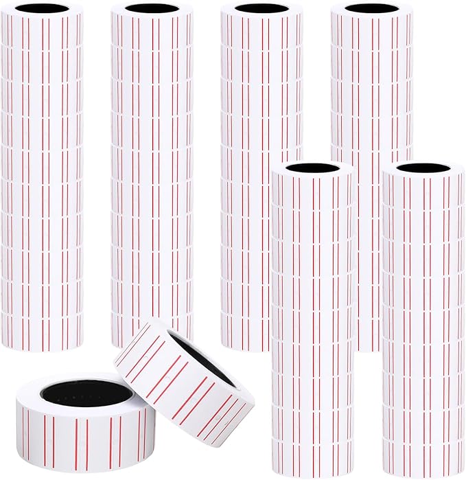 30000 Pcs Price Gun Labels Paper, 60 Rolls Price Tags Stickers – Compatible with Mx-5500, M5500, HG979 Price Tag Guns, Office Retail Shop Stickers for Inventory, Pricing, Organization