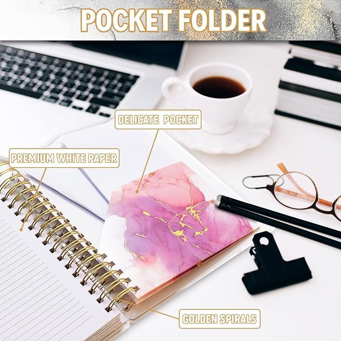 Planner 2026-2027, Large 18 Months Academic Daily Weekly Monthly Planner Yearly Agenda Jan. 2026–June. 2027, 7.9" x 9.8", Page Tabs, Separator Page, Pocket Folder, Bookmark, Stickers, Sticky Note Set
