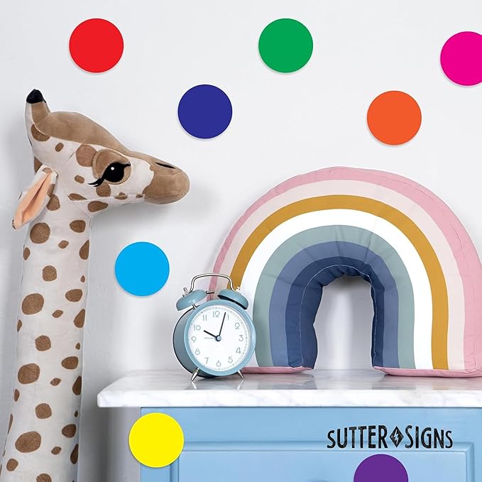 Paper Circle Cutouts 108pcs | Cut Out Shapes for Bulletin Board, Classroom, Decorations, Crafts