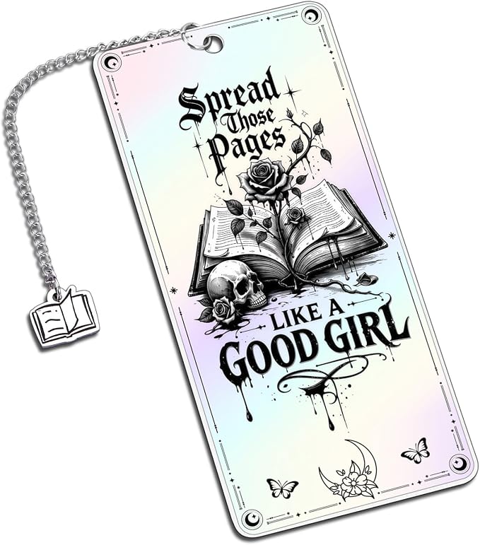 Dark Romance Merch Horror Bookmarks Book Lovers Gifts for Reading Girl Funny Bookmark for Women Girlfriend Book Marks for Reading Women Girls Birthday Anniversary Valentines Day Gift for Her Good Girl