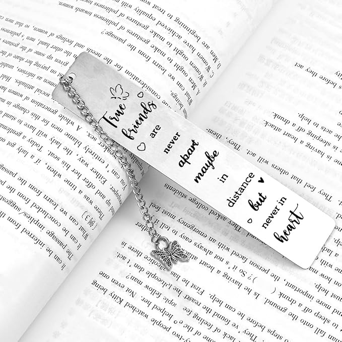 Quimoy Bookmark Gifts for Friends, Women's Best Friend Birthday & Christmas Gifts for Besties & Colleagues