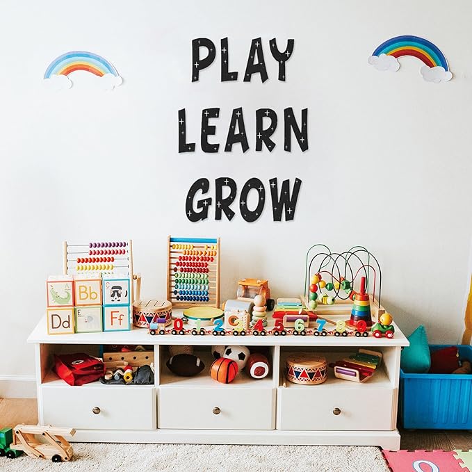 260 PCS Bulletin Board Letters 4 Inch Glitter Large Sticker Letters for Bulletin Board Self-Adhesive Alphabet Poster Board Letter for Classroom Home School Decor(Black)
