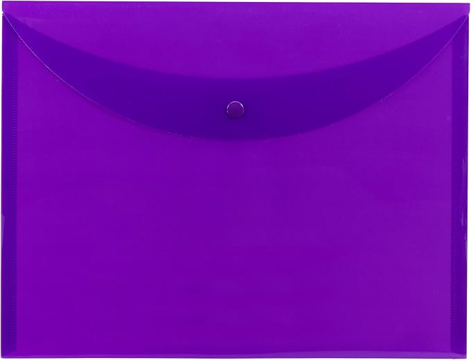 Smead Project Envelope, Snap Closure, Top Load, Letter Size (10, Purple)