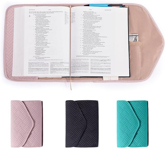 APLUFINE Reusable Book Cover with Magnet Closure - Adjustable Book Sleeve for Book Lovers Gift - Book Protector for Paperback -Book Covers for Hardcover - Book Pouch - Book Carrier